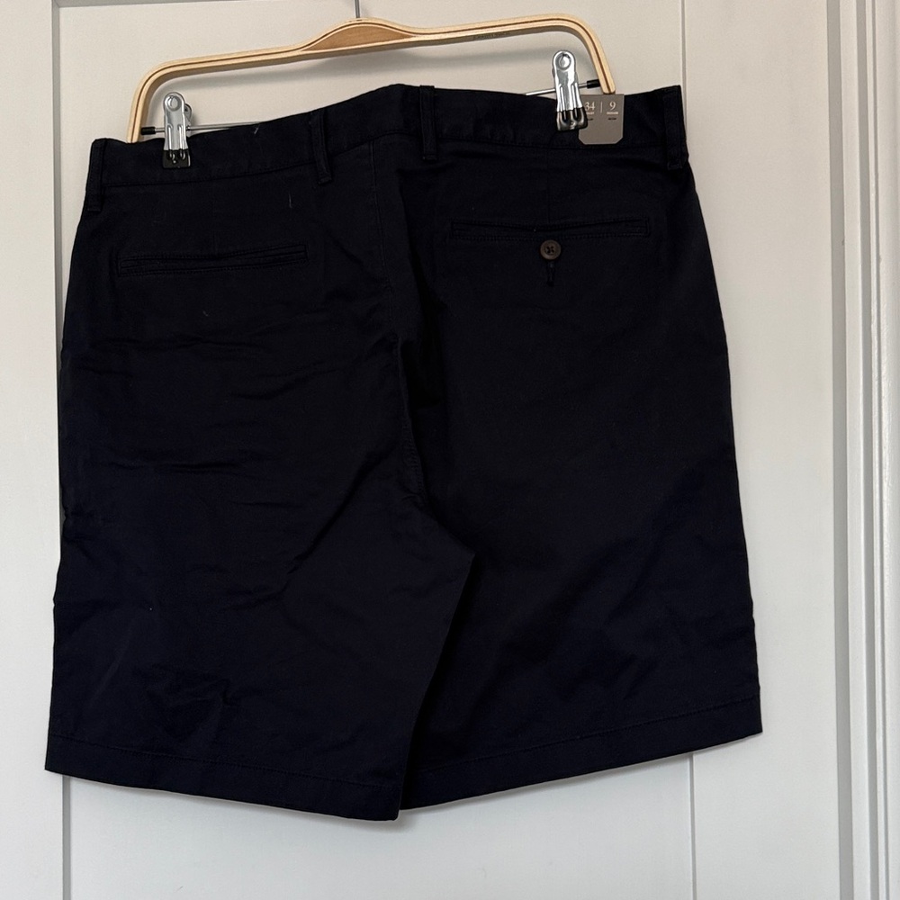 J. Crew Men’s Flat Front Shorts Navy - Picture 9 of 9
